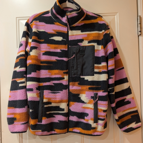 Billabong Sweaters - Billabong Multicolor Fleece Jacket
